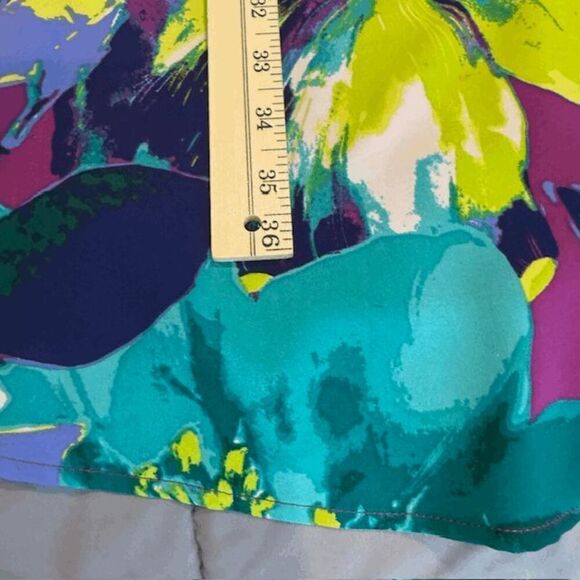 NWT Lane Bryant Sleeveless Dress Purple Floral Drawstring Waist Size 18 / 20 - Picture 11 of 12